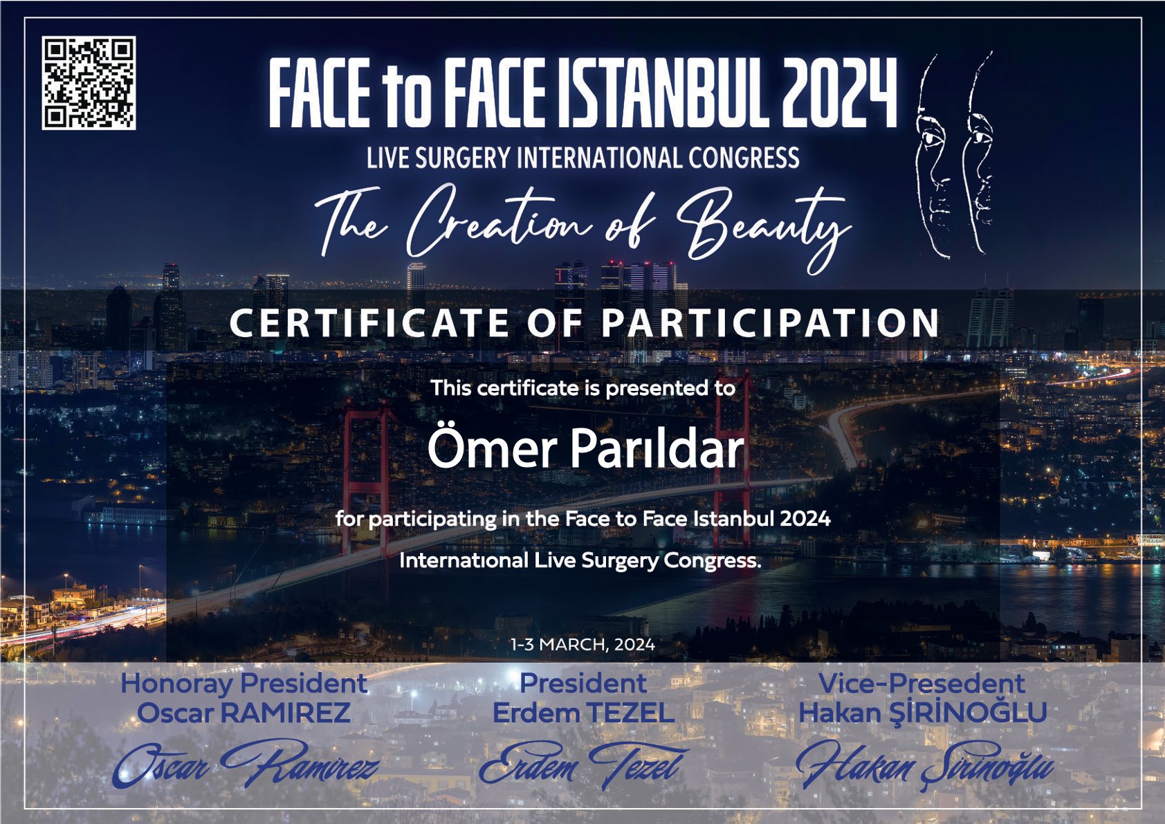Dr. Ömer Parıldar sertifika belgesi 18
